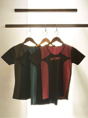 🌙✨ Bundle of 3 Sport Women's Short Sleeve Athletic Tee